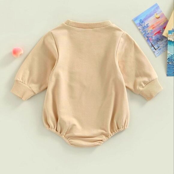 NWT Baby Thanksgiving Outfits Turkey Pullover Crewneck Sweatshirt Romper - Picture 5 of 7